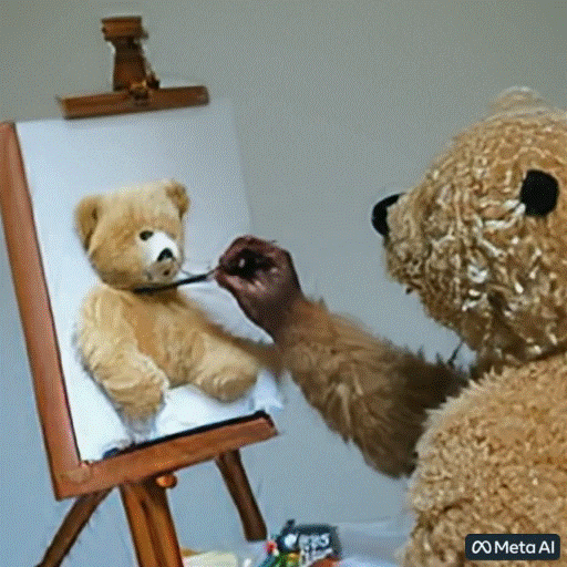 a_teddy_bear_painting_a_portrait